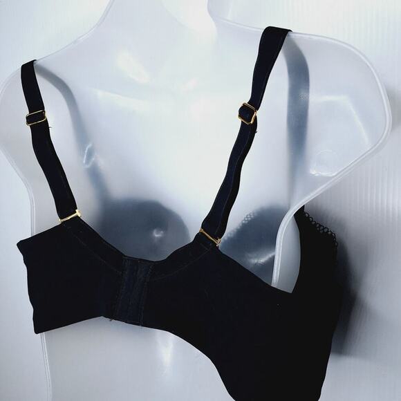 Soma Embraceable Balconette Bra 40DD Lace Black Underwire Sexy Romantic - Picture 9 of 10
